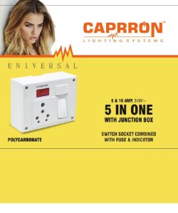 5x1 Comaid 16a Caprron Switch Socket