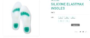 imported silicon elastmax insoles