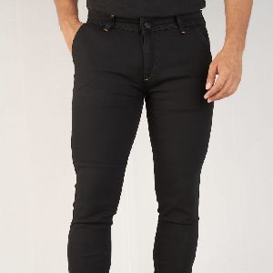 Mens Black Knitted Jeans