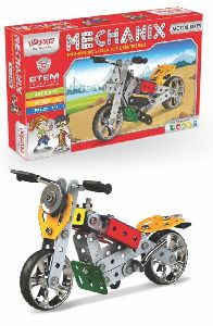 Motorbikes Education Metal Construction Toy Set