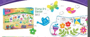 Stamp Art Garden Colouring Book Set