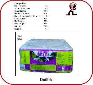 Mineral Salted Licks Brand-DOT-LICK Feed Supplement.