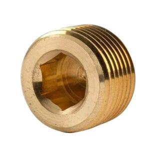 Brass Threaded Round Plug