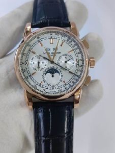 Patek Philippe Grand Complications Perpetual Calendar Rose Gold White Dial Swiss Automatic Watch