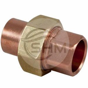 Golden Round Polished Barb Copper Union, For Pipe Fitting, Packaging Type : Plastic Packet