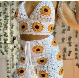 Crochet Two Piece Dress
