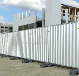 galvanized iron corrugated fence