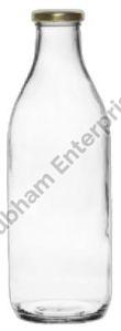 1000 ML Round Milk Glass Bottle
