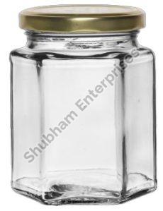 250 ML Hexa Glass Jar