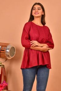 Pure Cotton Woman Casual Tops, Size : XL, Feature : Easy Washable