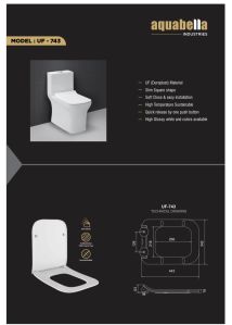 uf 743 toilet seat cover