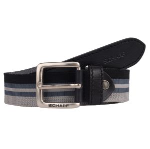 SCHARF Men's Twister Canvas Series Genuine Leather Belt BMC64