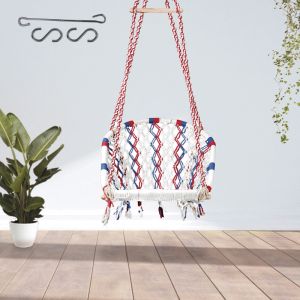Artistic Multi Color D-Shape Swing With Accessories