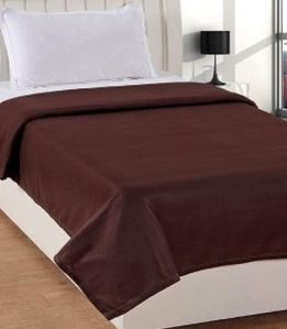 Hotel Plain Brown Blanket