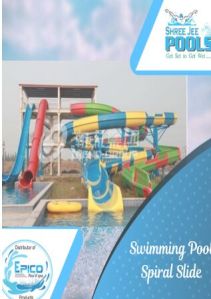 Swimming Pool Spiral Slide