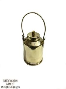 Antique Brass Milk Bucket