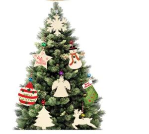 Cutouts Wooden Christmas Decorations