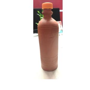 Terracotta Clay Water Bottle