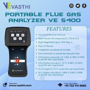 portable flue gas analyzer ve 5400