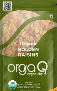Organic golden raisins