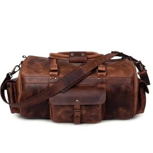 Full-grain Buffalo Leather Travel Bag