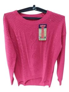 A.K Collection Full Sleeves Cotton Ladies Woolen Sweater, Size : M