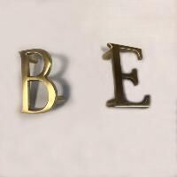 brass alphabet letters