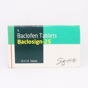 Baclosign 25 Mg Baclofen Tablets