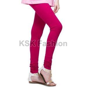 Plain Chuidar Pink Ladies Churidar Legging, Size : Small, Medium