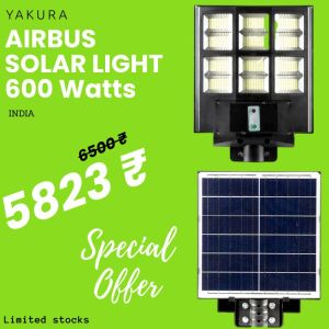 Airbus 600W - Yakura Solar -  All in One Solar Street Light