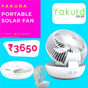 Portable Solar Fan_Small Yakura Solar