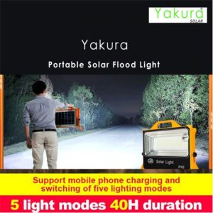 Portable Solar Flood Light 200W Yakura Solar