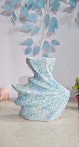 Sky Blue RD Design Peacock Shape Flower Pot