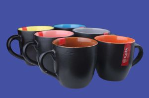 Black Matt Coffee Mug Set