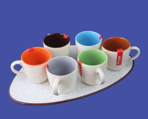 Colored Coffee Mug Set