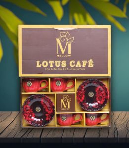Lotus Caf&eacute; 4 Piece Coffee Mug Set