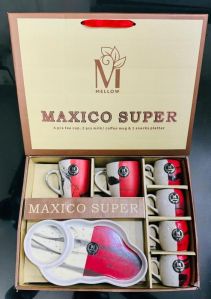 Maxico 6+1 Piece Tea Cup Set