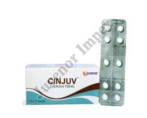 Cinjuv Colchicine 0.5mg Tablets, For Personal, Hospital, Clinical, Grade Standard : Pharma