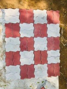 inter lock tile  zebra  Design 60m . Red and White color. contact 7710684829