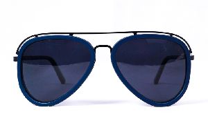 Black Full Rim Aviator Sunglasses Frame for Men in India