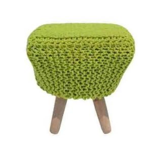 Green Hitched Ottoman Stool