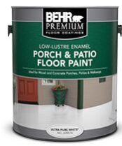 Lustre Enamel BEHR PREMIUM Porch Patio Floor Paint