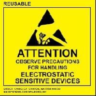 esd warning labels