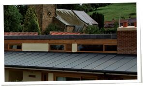 Topseal fibreglass roofing system