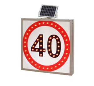 Solar Speed Sign Board