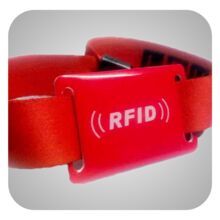 Plastic Buckle Fabric RFID Wristband