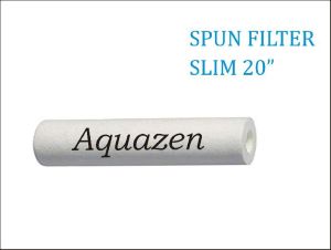 Spun filter cartridge