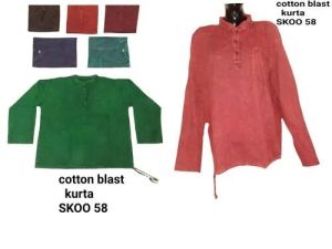 Cotton Plain Kurta