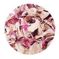 dehydrated pink onion