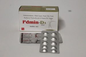 Methylcobalamin, Alpha Lipoic Acid, Folic Acid, Pyridoxine Hydrochloride, Vitamin D3 Tablets